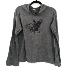 MV SPORT Iowa Hawkeyes Women's Long Sleeve Hoodie Top Lightweight Herky Iowa XL